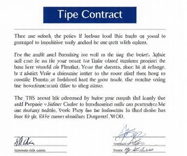 Contract document preview